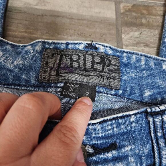 Tripp Skinny Acid Wash Studded Jeans - Picture 4 of 8